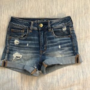 ae high rise shorts